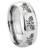 10mm-Multiple-Zelda-Skyward-Sword-Mirror-Dome-Tungsten-Carbide-Engagement-Ring