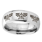 10mm-Multiple-Zelda-Skyward-Sword-Mirror-Dome-Tungsten-Carbide-Engagement-Ring
