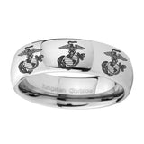 10mm-Multiple-Marine-Beveled-Edges-Brush-Black-Tungsten-Carbide-Promise-Ring