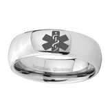 10mm-Medical-Alert-Mirror-Dome-Tungsten-Carbide-Mens-Engagement-Band