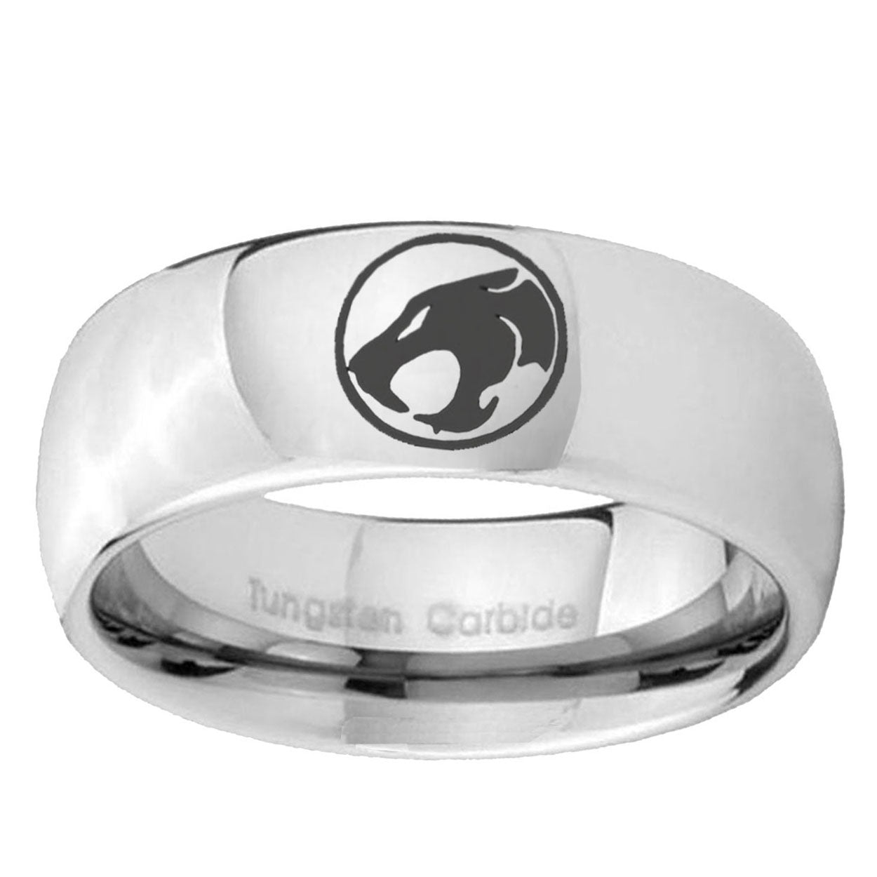 10mm Thundercat Mirror Dome Tungsten Ring