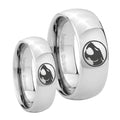 Thundercat Mirror Dome Tungsten Couple Rings