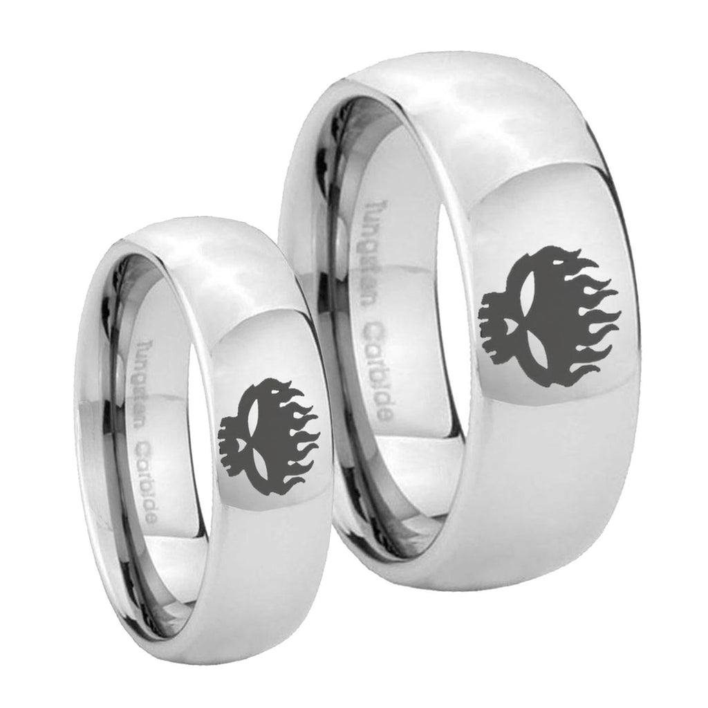 OffspRing Mirror Dome Tungsten His And Hers Ring