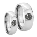 OffspRing Mirror Dome Tungsten His And Hers Ring