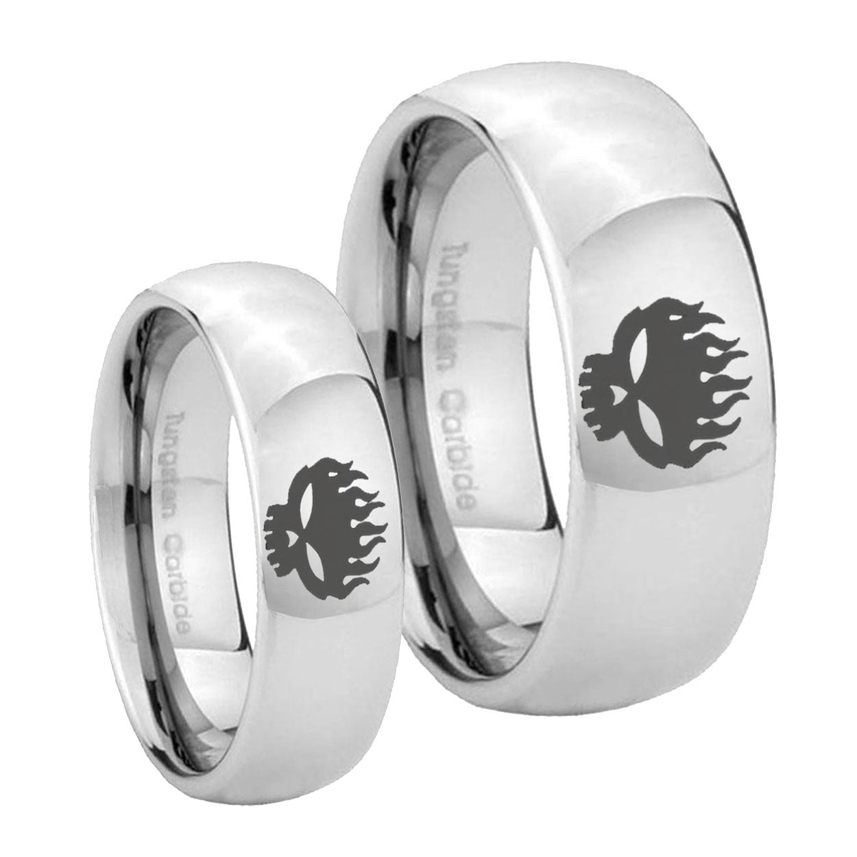 OffspRing Mirror Dome Tungsten His And Hers Ring