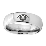 10mm-Naga-Mirror-Dome-Tungsten-Carbide-Mens-Ring-Personalized