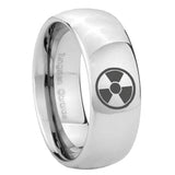 8mm Radiation Mirror Dome Tungsten Carbide Custom Ring for Men