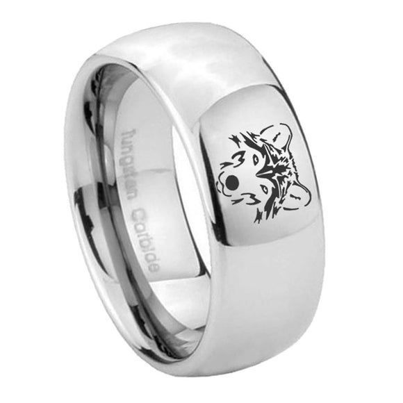 8mm-Wolf-Mirror-Dome-Tungsten-Carbide-Mens-Ring-Engraved