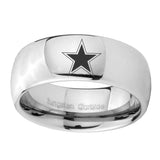 10mm-Cowboys-Star-Mirror-Dome-Tungsten-Carbide-Men's-Promise-Rings