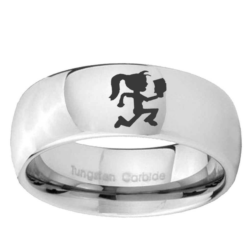 10mm Hatchet Woman Mirror Dome Tungsten Ring