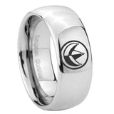 10mm-Green-Ranger-Power-Mirror-Dome-Tungsten-Carbide-Men's-Promise-Rings