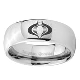 10mm-Cobra-Mirror-Dome-Tungsten-Carbide-Men's-Wedding-Ring