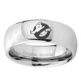 10mm-Ghostbusters-Mirror-Dome-Tungsten-Carbide-Custom-Ring-for-Men