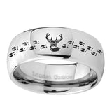 10mm-Deer-Antler-Mirror-Dome-Tungsten-Carbide-Men's-Promise-Rings
