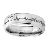 8mm-Heart-Beat-forever-Heart-always-Mirror-Dome-Tungsten-Wedding-Band-Ring