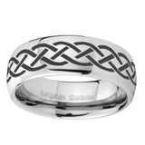 10mm-Celtic-Knot-Mirror-Dome-Tungsten-Carbide-Men's-Promise-Rings