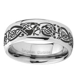 8mm-Celtic-Knot-Dragon-Mirror-Dome-Tungsten-Carbide-Men's-Bands-Ring