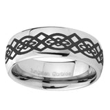 10mm-Celtic-Knot-Mirror-Dome-Tungsten-Carbide-Wedding-Engagement-Ring