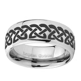 10mm-Celtic-Knot-Love-Mirror-Dome-Tungsten-Carbide-Men's-Promise-Rings