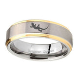 8mm-Lizard-Step-Edges-Gold-2-Tone-Tungsten-Carbide-Wedding-Band-Ring