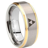 8mm-Zelda-Triforce-Step-Edges-Gold-2-Tone-Tungsten-Carbide-Personalized-Ring
