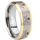 10mm-Multiple-Skull-Pirate-Step-Edges-Gold-2-Tone-Tungsten-Carbide-Promise-Ring