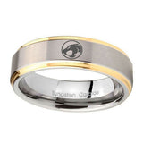 8mm-Thundercat-Step-Edges-Gold-2-Tone-Tungsten-Carbide-Wedding-Engraving-Ring