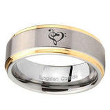 10mm-Music-&-Heart-Step-Edges-Gold-2-Tone-Tungsten-Carbide-Engagement-Ring