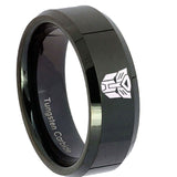 10mm-Transformers-Autobot-Beveled-Edges-Black-Tungsten-Mens-Ring-Personalized