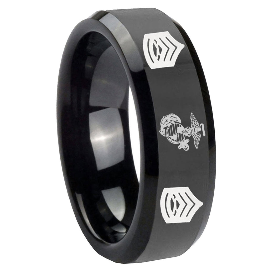 Sagittarius Zodiac Tungsten Carbide Wedding Set Rings