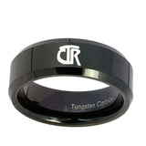 10mm-CTR-Beveled-Edges-Black-Tungsten-Carbide-Mens-Wedding-Band