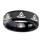 10mm-Multiple-Pester-Master-Masonic-Beveled-Black-Tungsten-Mens-Engagement-Ring