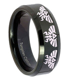 10mm-Multiple-Zelda-Skyward-Sword-Beveled-Edges-Black-Tungsten-Men's-Band-Ring
