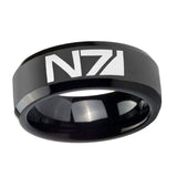 8mm-N7-Design-Beveled-Edges-Black-Tungsten-Carbide-Mens-Engagement-Band