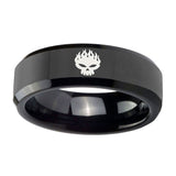 8mm-Offspring-Beveled-Edges-Black-Tungsten-Carbide-Wedding-Engagement-Ring