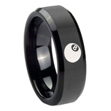 10mm-8-Ball-Beveled-Edges-Black-Tungsten-Carbide-Mens-Wedding-Ring