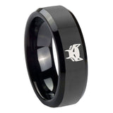10mm-Maximal-Beveled-Edges-Black-Tungsten-Carbide-Engraved-Ring