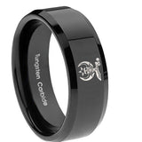 10mm-Masonic-Shriners-Beveled-Edges-Black-Tungsten-Mens-Ring-Personalized