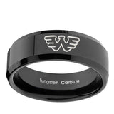 10mm-Waylon-Jennings-Beveled-Edges-Black-Tungsten-Carbide-Mens-Engagement-Ring