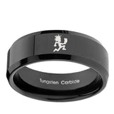 10mm-Hatchet-Man-Beveled-Edges-Black-Tungsten-Carbide-Rings-for-Men