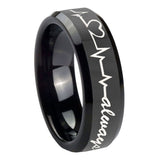 8mm-Heart-Beat-forever-Heart-always-Beveled-Black-Tungsten-Mens-Wedding-Band