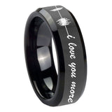 10mm-Sound-Wave,-I-love-you-more-Beveled-Black-Tungsten-Custom-Ring-for-Men