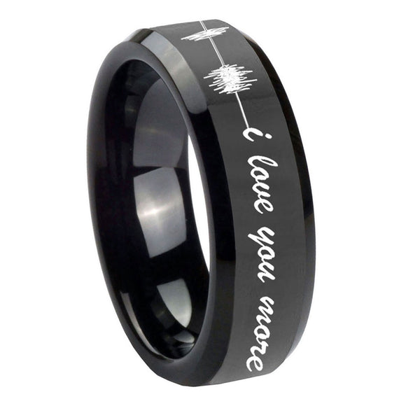 8mm-Sound-Wave,-I-love-you-more-Beveled-Edges-Black-Tungsten-Wedding-Band-Mens