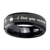 10mm-Sound-Wave,-I-love-you-more-Beveled-Black-Tungsten-Custom-Ring-for-Men