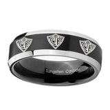 10mm-Multiple-CTR-Beveled-Edges-Brush-Black-2-Tone-Tungsten-Personalized-Ring