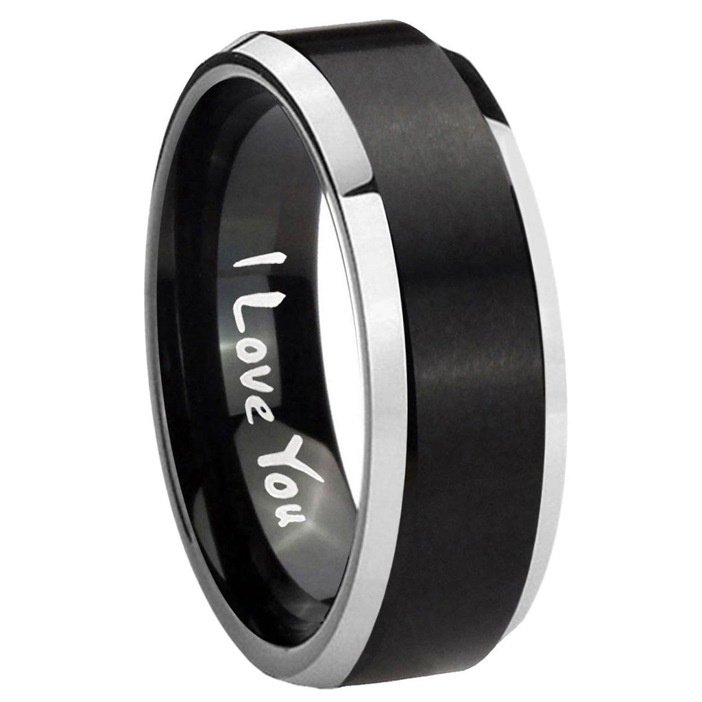 Scorpio Horoscope Tungsten Carbide Wedding Ring Set