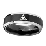 8mm-Pester-Master-Masonic-Beveled-Brush-Black-2-Tone-Tungsten-Mens-Promise-Ring