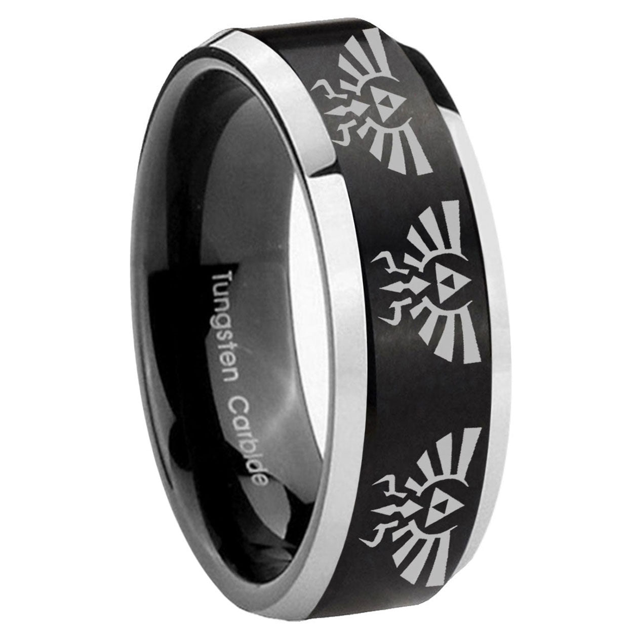 Green Lantern Tungsten Carbide His Hers Set Rings