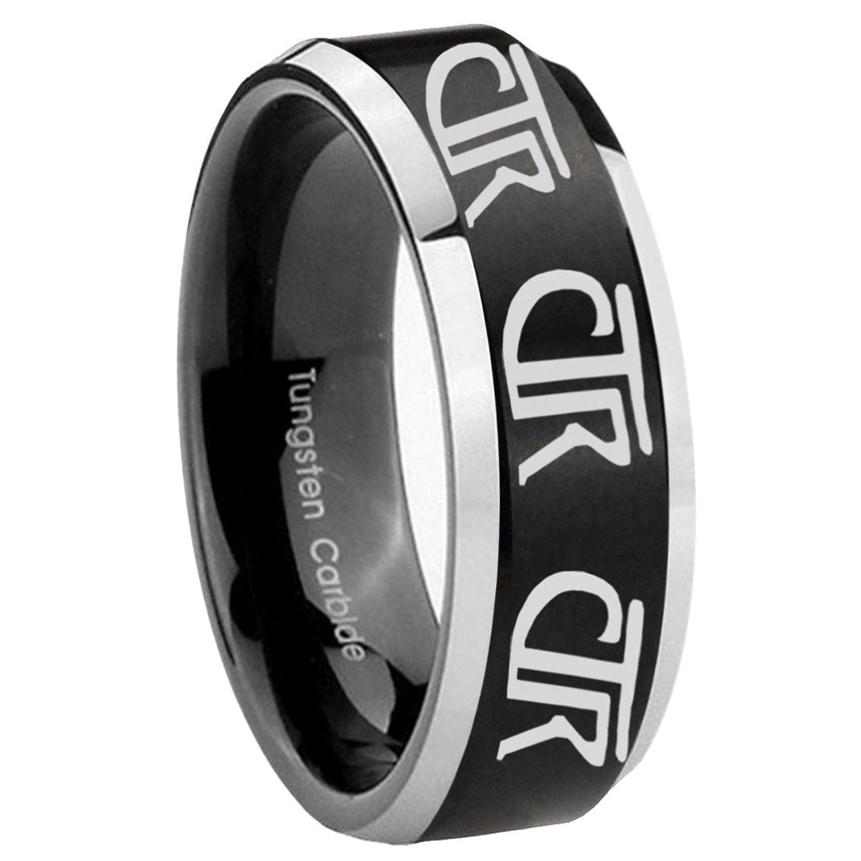 Anchor Tungsten Carbide Bridal Set Ring