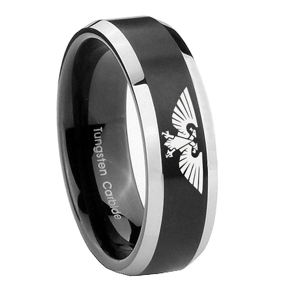 10mm-Aquila-Beveled-Edges-Brush-Black-2-Tone-Tungsten-Men's-Engagement-Ring